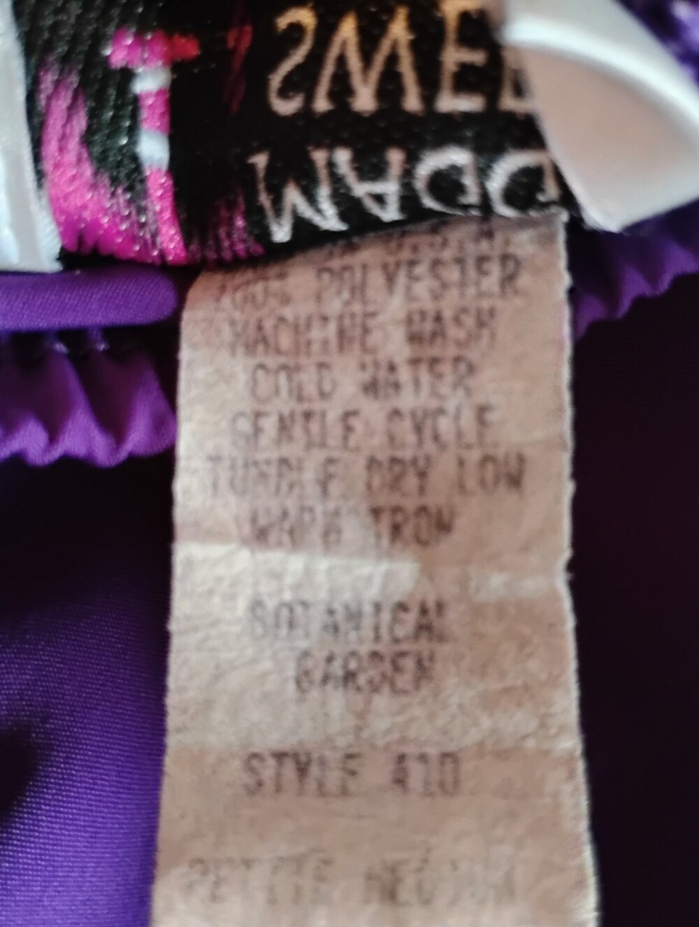Maggie Sweet Pants, Purple, Women's Size Petite Medium, Polyester, Pre-owned - Picture 5 of 5